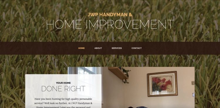 Preview image of JWP Handyman home page